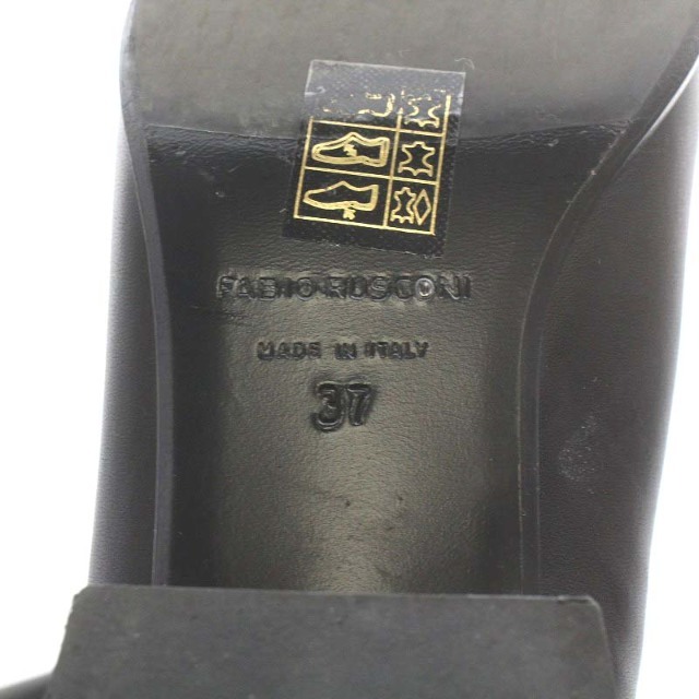 ファビオルスコーニ ロングブーツ レザー 37 24.0cm 黒 3
