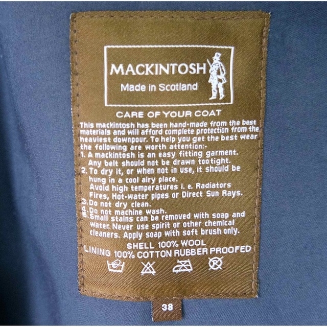 MACKINTOSH(マッキントッシュ)のマッキントッシュ × メゾンキツネ コラボコート ゴム引き メンズのジャケット/アウター(ステンカラーコート)の商品写真