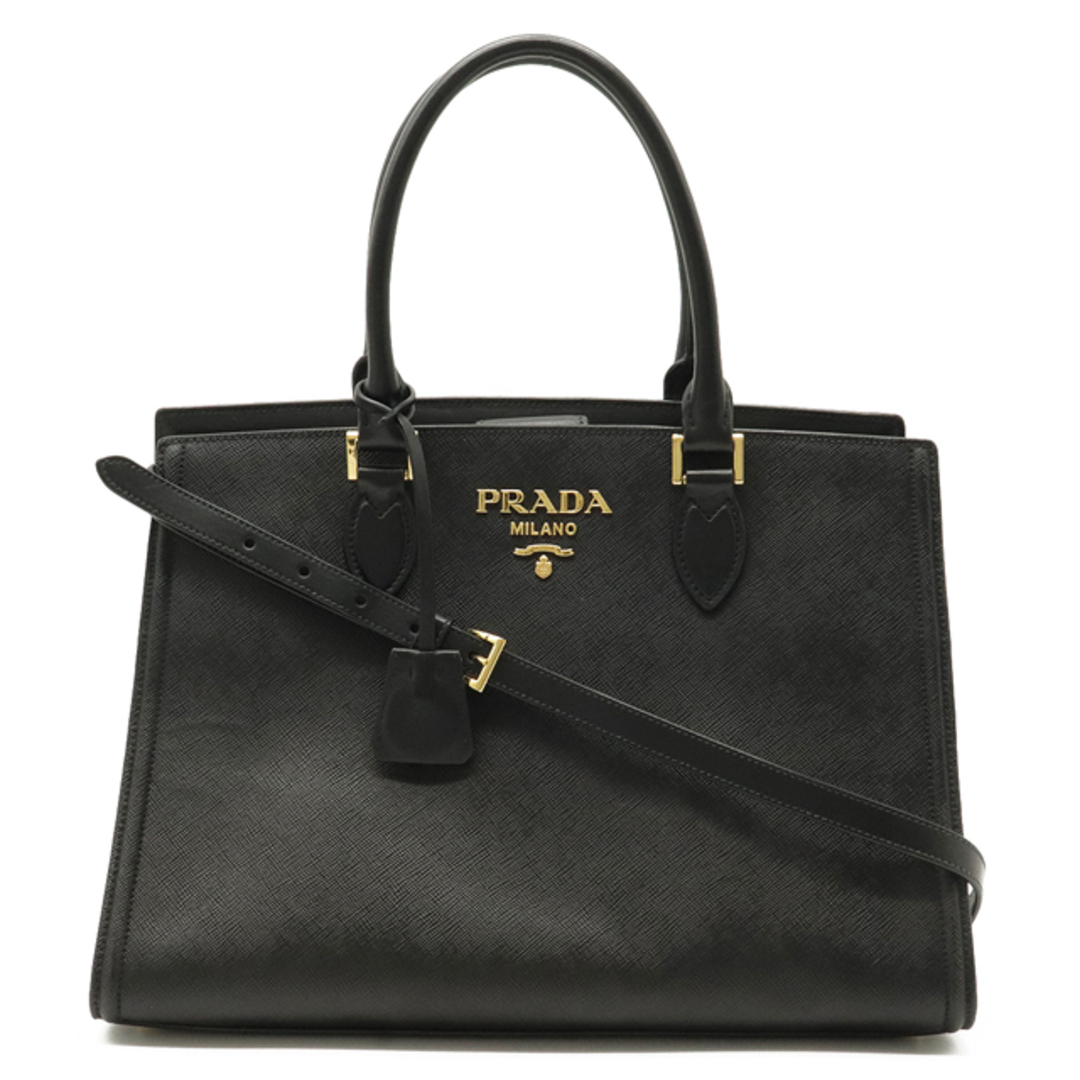 2021新入荷 【PRADA】プラダ オールレザー 三角ロゴ トップハンドル