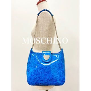 モスキーノ(MOSCHINO)のモスキーノ　MOSCHINO　トートバッグ　ブルー　マーブル(トートバッグ)