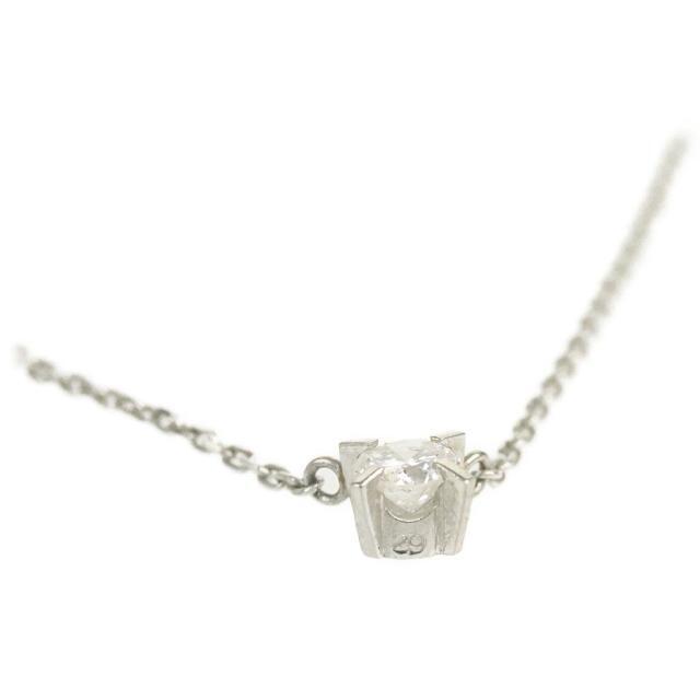 ダイヤネックレス 中古 Pt850 ダイヤモンド 石目不明 ダイヤモンドチェッカー済み 総重量約2.9g 【中古】 | ペンダント 一粒ダイヤ ジュエリー レディース ダイアモンド ファッション 小物 アクセサリー Aランク