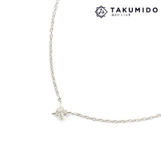 ダイヤネックレス 中古 Pt850 ダイヤモンド 石目不明 ダイヤモンドチェッカー済み 総重量約2.9g 【中古】 | ペンダント 一粒ダイヤ ジュエリー レディース ダイアモンド ファッション 小物 アクセサリー Aランク
