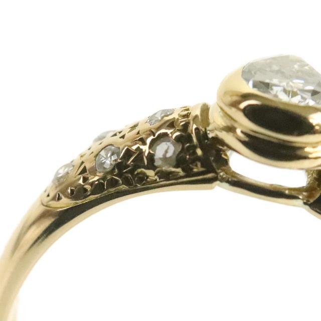 指輪 ペアシェイプ ダイヤ リング 約15号 中古 ゴールド K18 ダイヤモンド D0.53ct 総重量3.2g 【中古】 | ファッション ダイアモンド 金 ブランド 小物 アクセサリー ジュエリー Aランク