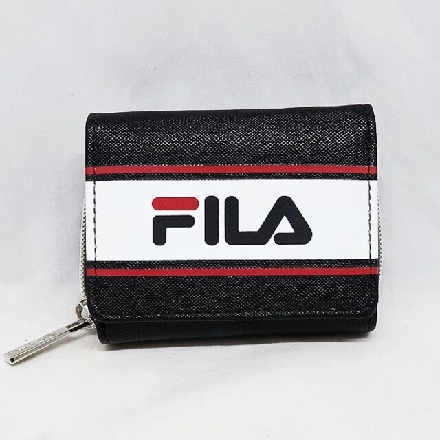 FILA 未使用 FILA フィラ フィラ財布 ミニ財布 ロゴ 3つ折り財布 ブラック 黒の通販 by 大健G 水曜日は対応不可 ラクマshop｜ フィラならラクマ