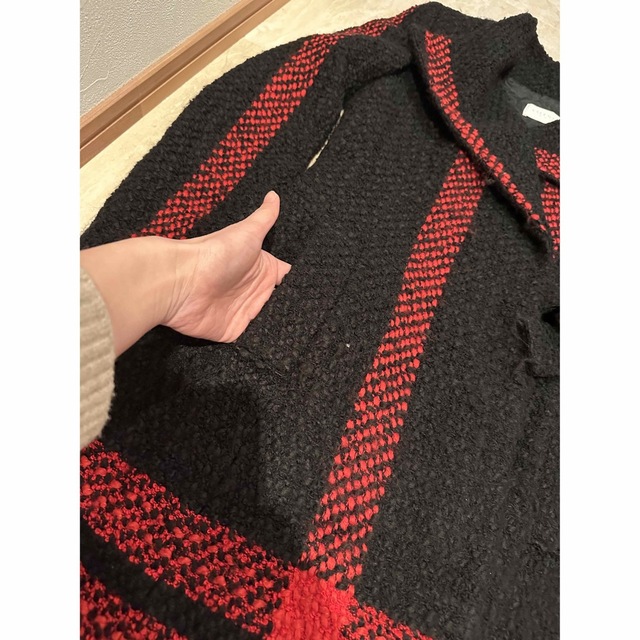 美品VALENTINO ROMAツイードロングコート 40-