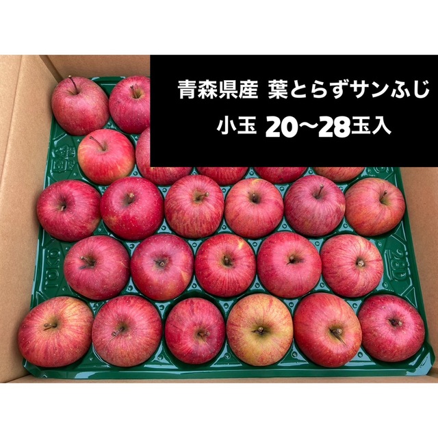 青森県産 葉とらずサンふじ 5kg程度 訳あり品 食品/飲料/酒の食品(フルーツ)の商品写真