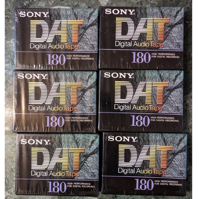 DATテープ180分6本　SONY DT-180RA