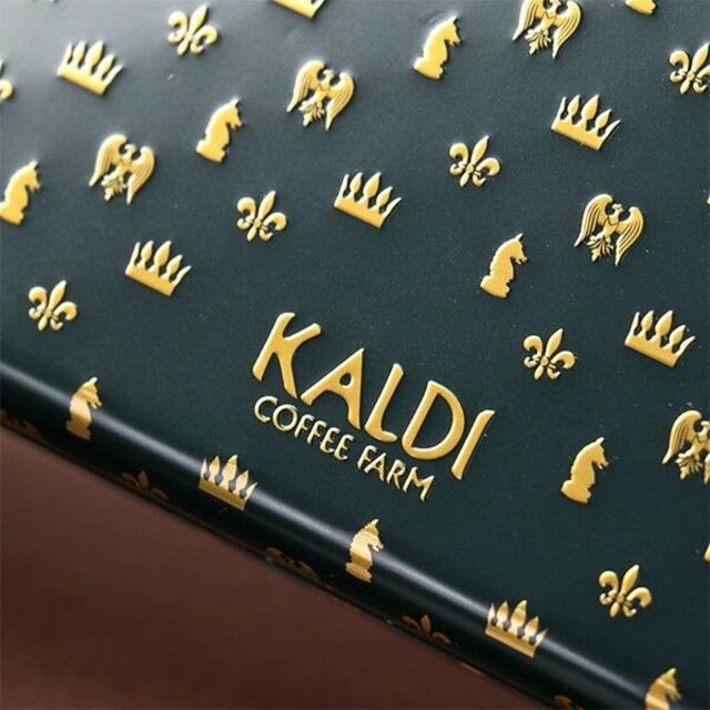 KALDI(カルディ)のカルディ　トランク缶 インテリア/住まい/日用品のインテリア小物(小物入れ)の商品写真