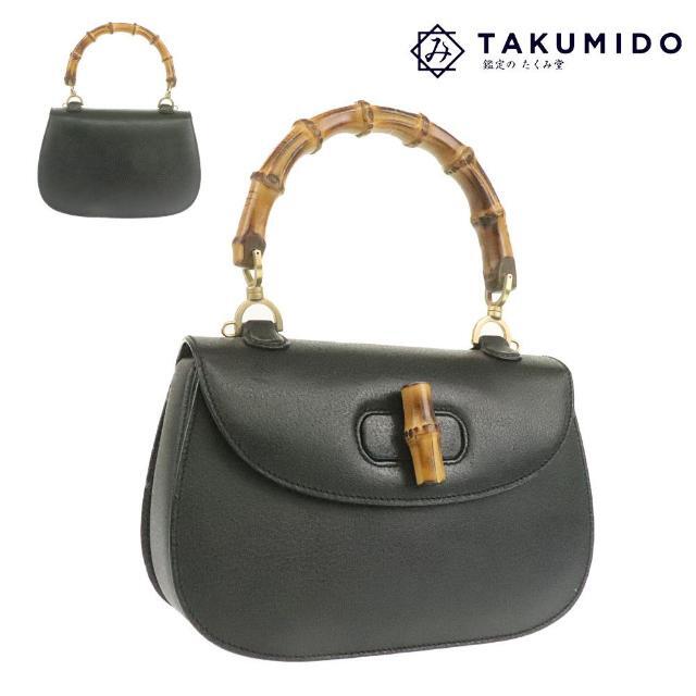 絶品】 トップハンドル バンブー ハンドバッグ グッチ - Gucci 中古 AB