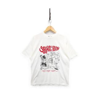 HYSTERIC GLAMOUR ヒステリックグラマー Sonic Youth ソニックユース プリント 半袖Ｔシャツ
 コットン ホワイト L 正規品 / B3162約64cm身幅