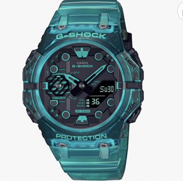 G-SHOCK(ジーショック)のG-SHOCK GA-B001G-2AJF ターコイズブルー スケルトン メンズの時計(腕時計(デジタル))の商品写真