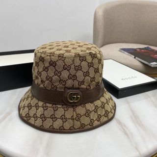 Gucci - グッチ GUCCI ハット 帽子 GG柄 シェリーライン バケット