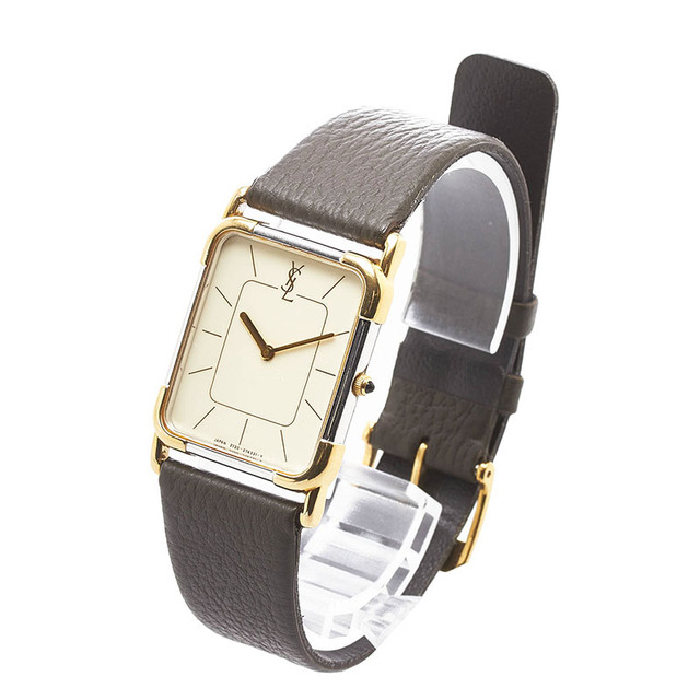 Saint Laurent(サンローラン)の美品 サンローラン コンビ 腕時計 クオーツ ホワイト文字盤 ステンレススチール メンズ SAINT LAURENT 【1-0083666】 メンズの時計(腕時計(アナログ))の商品写真