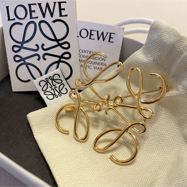 LOEWE Anagram brooch ロエベ アナグラム ブローチ オープニング 大