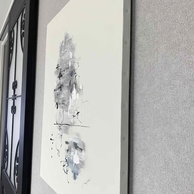 現代アート 65×53㎝ 大きめ モダン 絵画 原画 抽象画 アートパネル