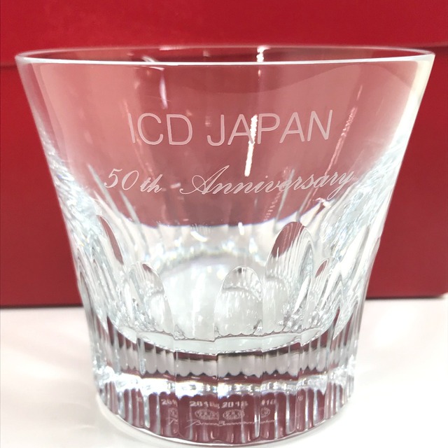 バカラ Baccarat フィオラ ICD 50周年 2018 タンブラー ロックグラス クリスタルガラス クリア 未使用