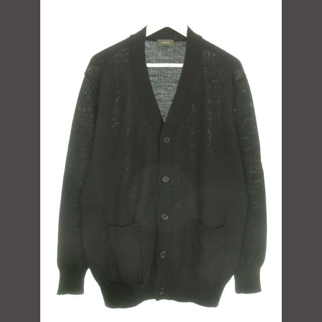 WIRROW 21AW BULKY YARN KNIT CARDIGAN 2 黒-