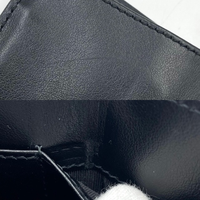 PRADA(プラダ)のPRADA プラダ 三つ折り財布 NERO ネロ VITELLO MOVE 小さめ財布 コンパクトウォレット 1MH021 レザー    ブラック 黒 ゴールド金具 レディース 人気 美品【中古品】 レディースのファッション小物(財布)の商品写真