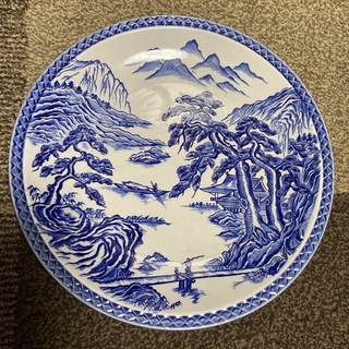 レトロな和柄　飾り皿　大皿(食器)