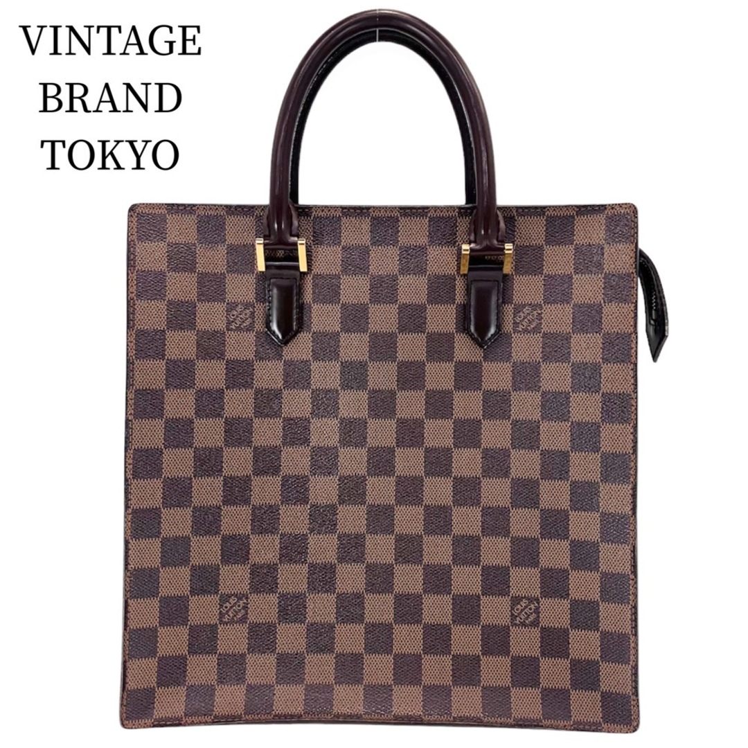 LOUIS VUITTON - LOUIS VUITTON ルイヴィトン トートバッグ ダミエ ヴェニスPM ハンドバッグ ブラウン 茶 鞄 かばん N51145    ゴールド金具 レディース ギフト【中古品】