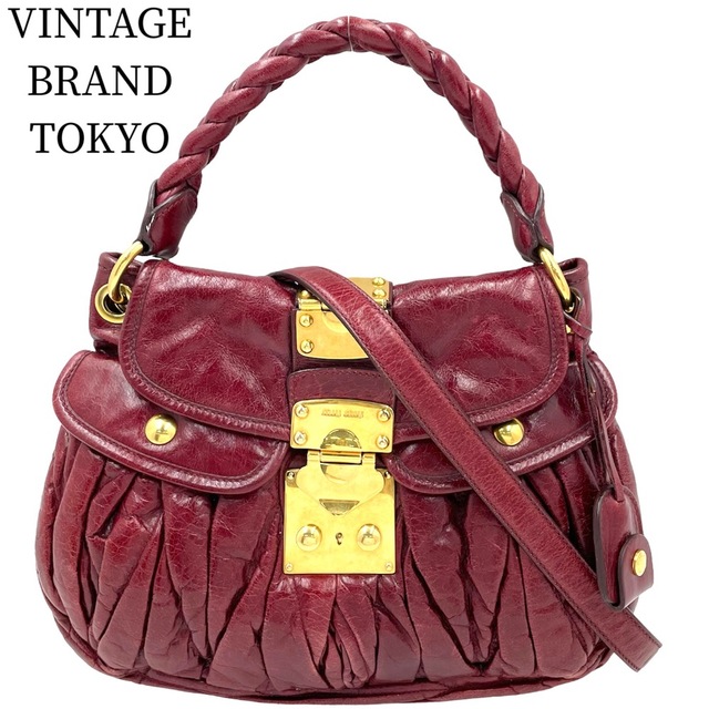 MIUMIU ミュウミュウ 2WAY ハンドバッグ ショルダーバッグ マテラッセ