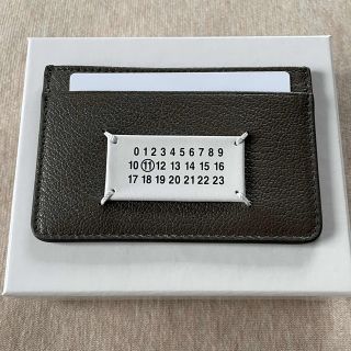 マルタンマルジェラ(Maison Martin Margiela)の新品 メゾン マルジェラ カレンダータグ 4ステッチ カードケース 財布 グレー(折り財布)