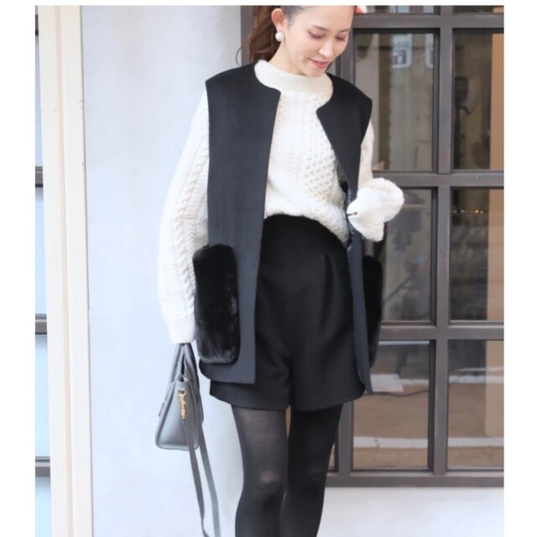 em.  エムドット　Pocket Fur Gilet