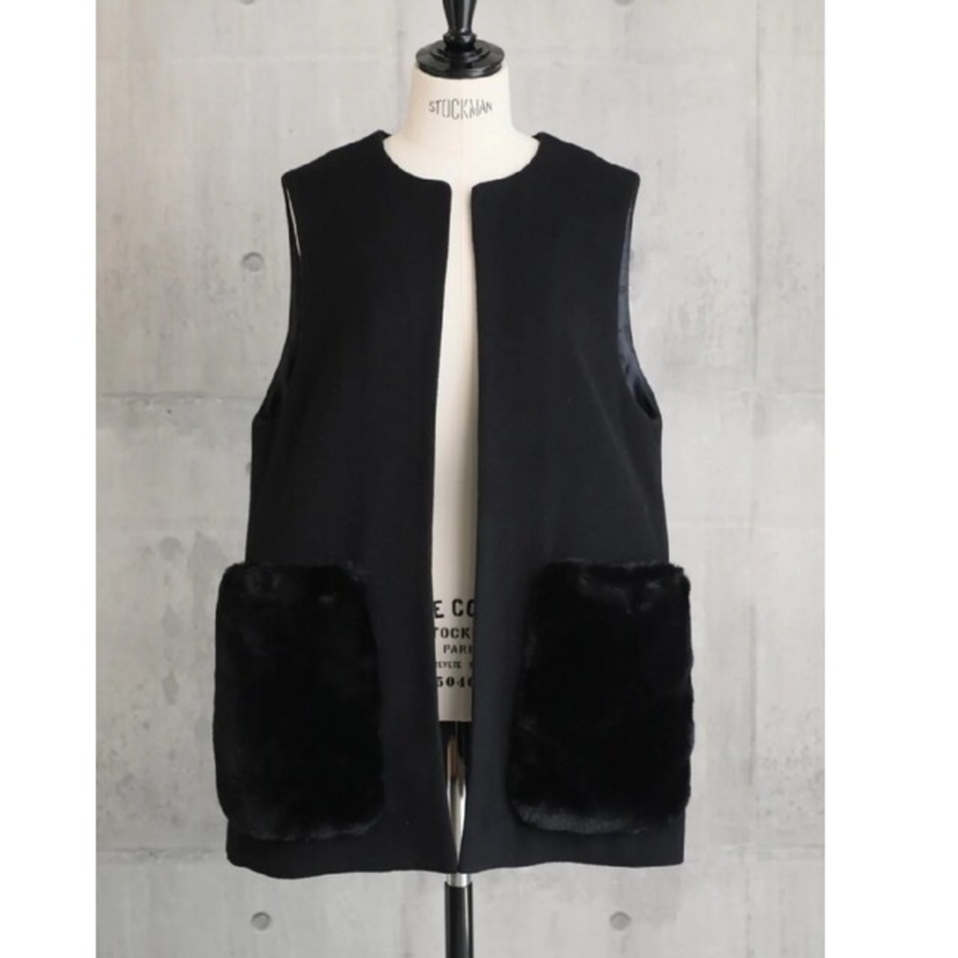 em.  エムドット　Pocket Fur Gilet