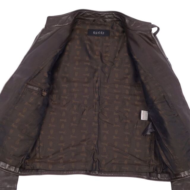 GUCCI - 美品 グッチ GUCCI ジャケット レザージャケット GUCCI - 美品 グッチ GUCCI ジャケット レザージャケット