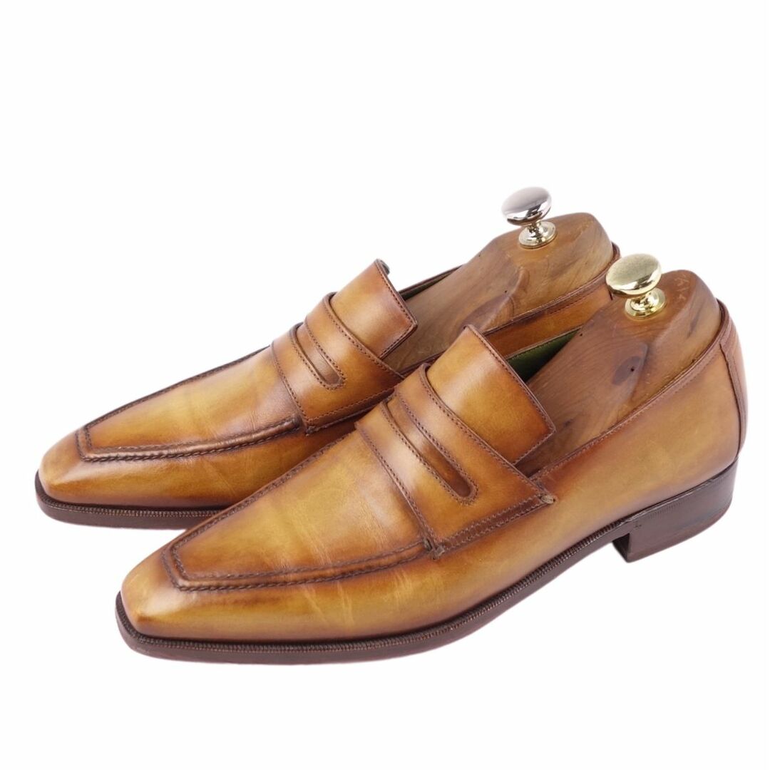 ベルルッティ ビジネスシューズ ローファー 革靴 スエード 7.5 約26cm10cmアウトソール