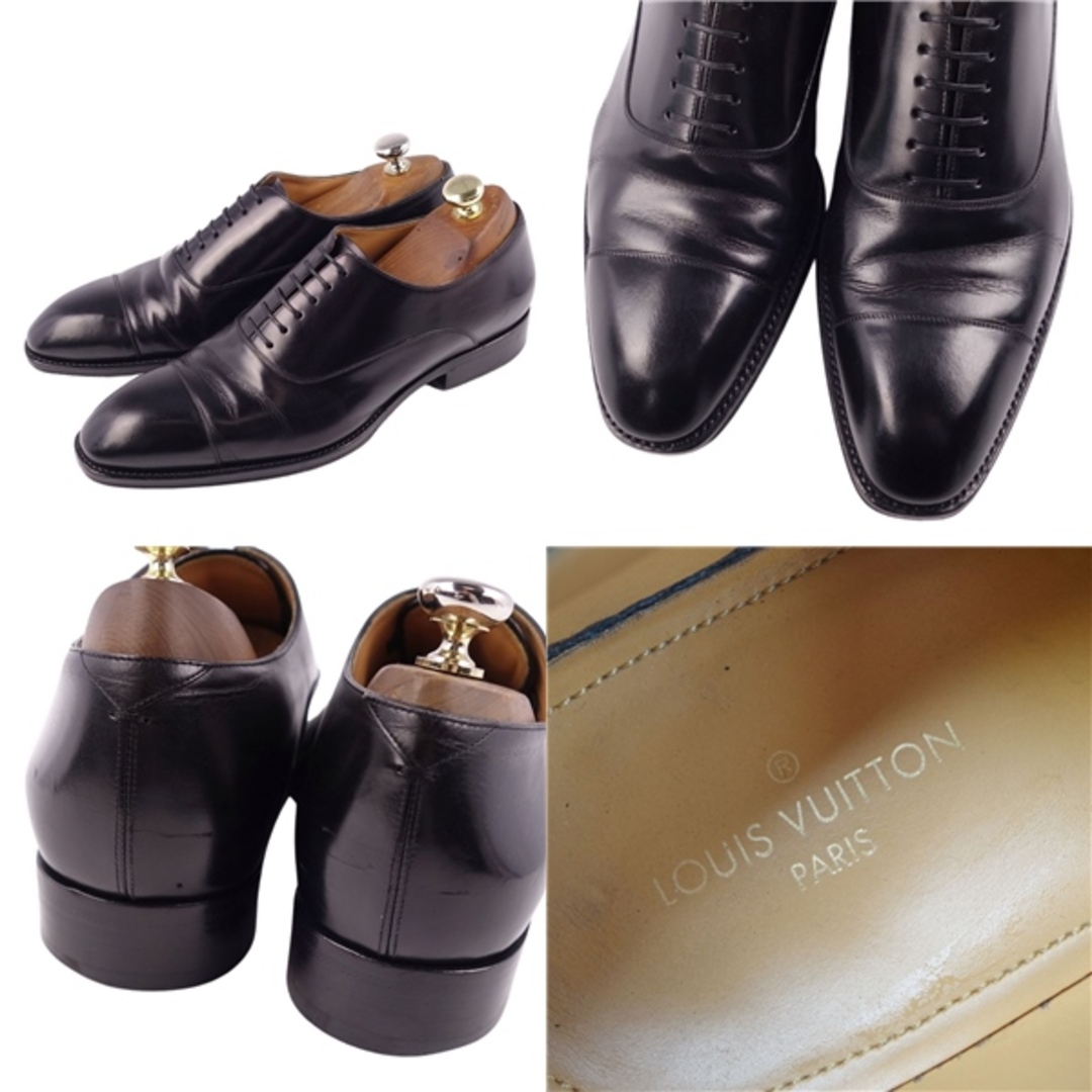 ルイヴィトン LOUIS VUITTON シューズ ビジネスシューズ オックスフォードシューズ メンズ レースアップ 革靴 7.5M(26cm相当) ブラック