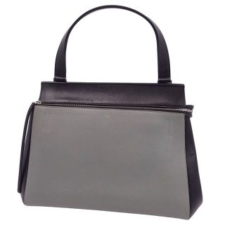 セリーヌ(celine)のセリーヌ CELINE バッグ エッジ EDGE MEDIUM ハンドバッグ カーフレザー レディース 鞄 イタリア製 ブルーグレー/ブラック(ハンドバッグ)