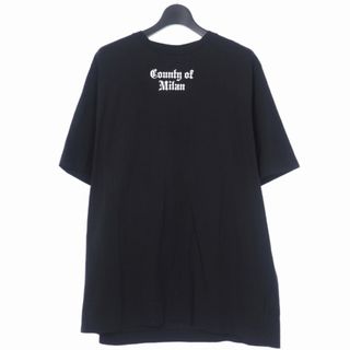 マルセロブロン(MARCELO BURLON)のマルセロバーロン ナイン フラッグス プリント カットソー 半袖 M 黒(Tシャツ/カットソー(半袖/袖なし))