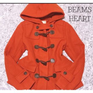 ビームス(BEAMS)のBEAMS HEART（ビームス ハート）オレンジ色ダッフルコート(ダッフルコート)