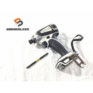 マキタ(Makita)の☆中古品☆ makita マキタ 18V 充電式インパクトドライバ TD146DX2 本体のみ 白/ホワイト 電動工具 大工道具 64435(工具)