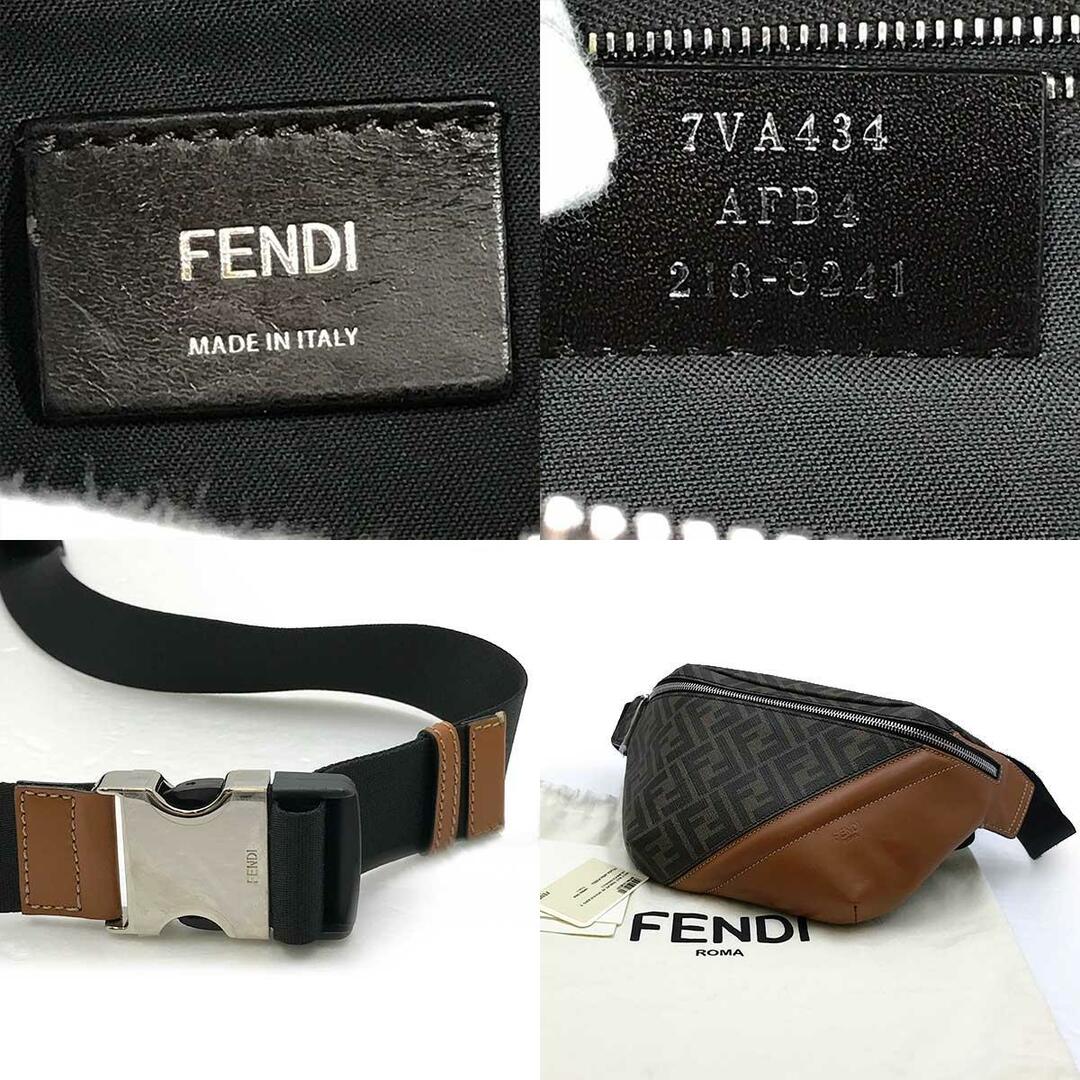 FENDI - 超美品 FENDI フェンディ ズッカ柄 ウエストバッグ ボディ