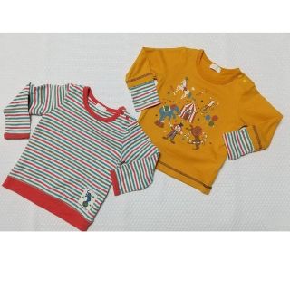 コンビミニ(Combi mini)の春物 80 長袖 Tシャツ 2枚 combi mini コンビミニ 子供用(Ｔシャツ)