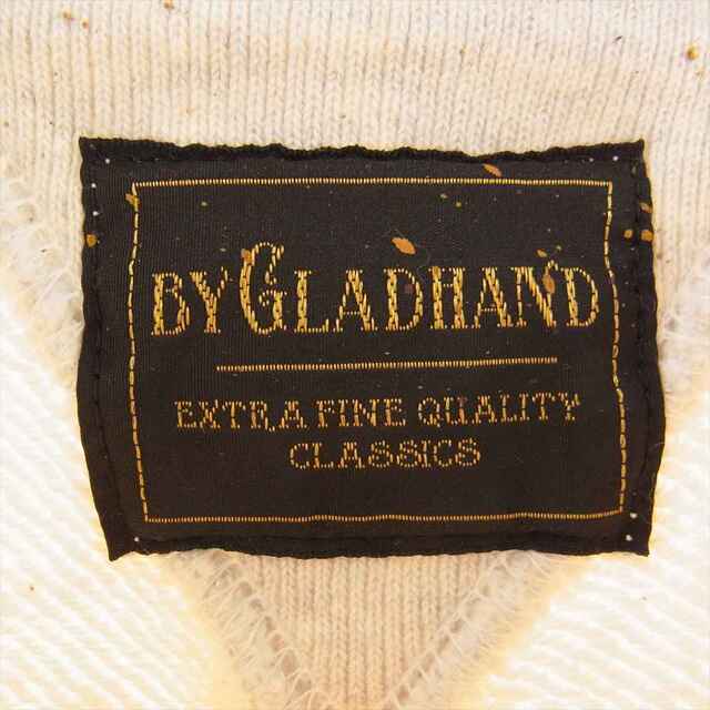 BY GLADHAND バイグラッドハンド スウェット BYGH-21-AW-15 GLADDEN グラッデン ペイント プリント スウェット ベージュ系 XL