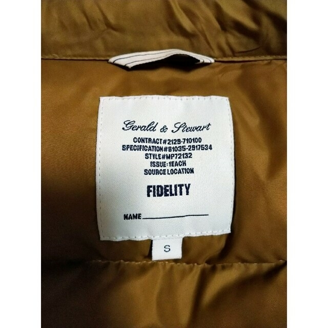 FIDELITY(フェデリティー)のフィデリティ　ダウンベスト メンズのジャケット/アウター(ダウンベスト)の商品写真