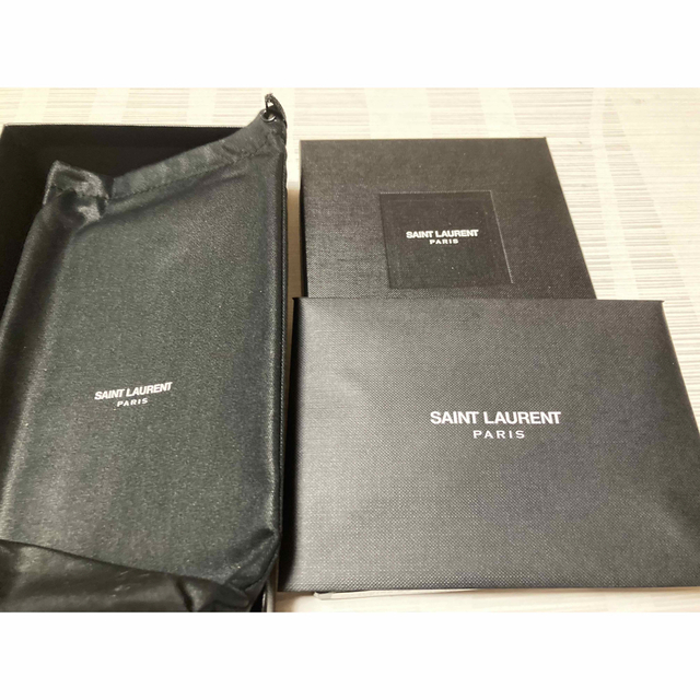 Saint Laurent(サンローラン)の【美品】サンローラン　フラップウォレット　ベージュ レディースのファッション小物(財布)の商品写真