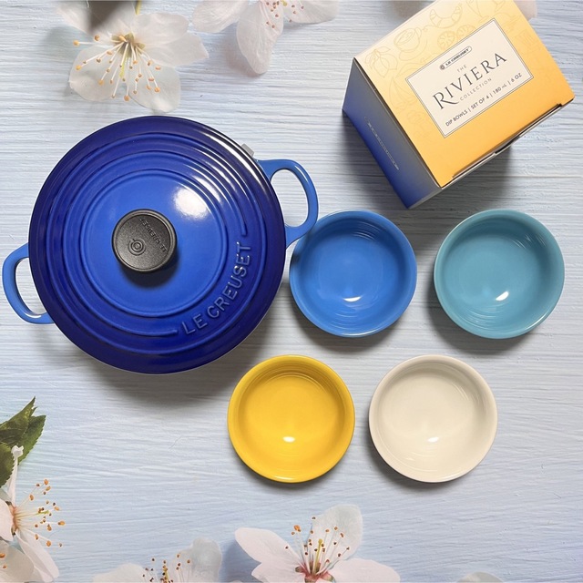 LE CREUSET - ♡ルクルーゼ ココットロンド 18cm アズールブルー