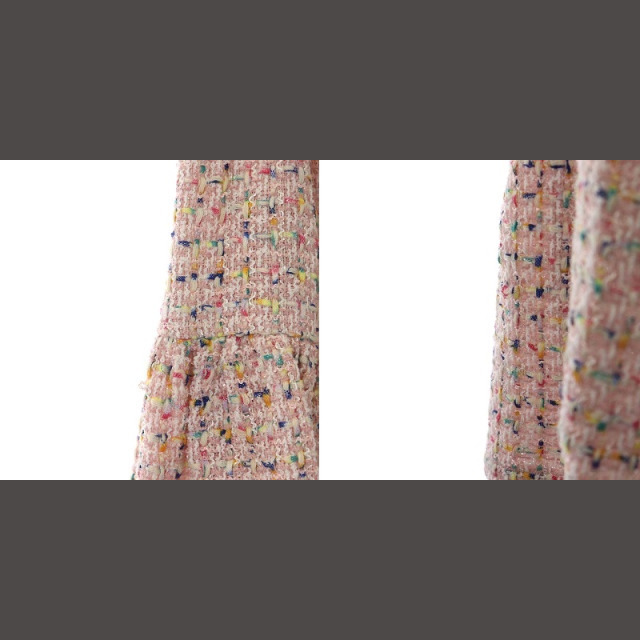 other(アザー)のアンミヌ  ツイードスカート ロング ギャザー フレア F ピンクミックス レディースのスカート(ロングスカート)の商品写真