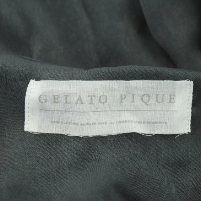 gelato pique(ジェラートピケ)のジェラートピケ 21AW ヴィンテージサテンドレス ワンピース ロング 長袖 レディースのワンピース(ロングワンピース/マキシワンピース)の商品写真