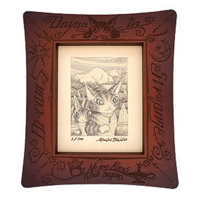 今ならほぼ即納! 新品 オリジナル革版画「ぼくやってみるよ!」 絵画+