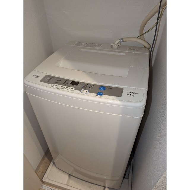 AQUA AQUA(アクアアクア)の洗濯機 AQUA AQW-S45C(W) スマホ/家電/カメラの生活家電(洗濯機)の商品写真
