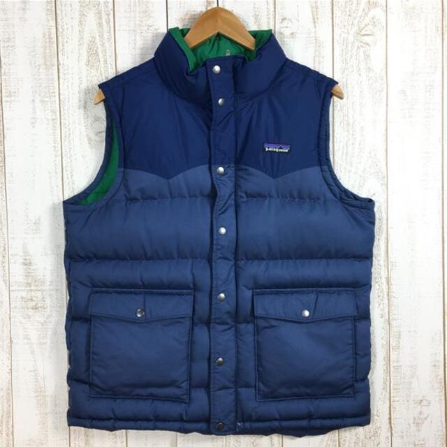 実測値身幅MENs M  パタゴニア スリングショット ダウン ベスト SLINGSHOT DOWN VEST 入手困難 雑誌『2nd』表紙掲載モデル PATAGONIA 27571 ネイビー系