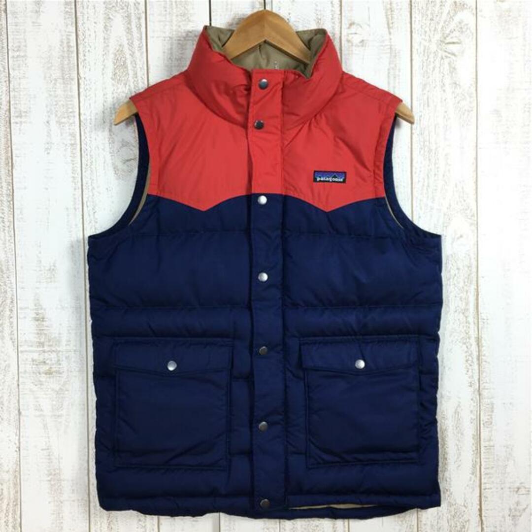 MENs S  パタゴニア スリングショット ダウン ベスト SLINGSHOT DOWN VEST 入手困難 雑誌『2nd』表紙掲載モデル PATAGONIA 27571 ネイビー系無経年劣化