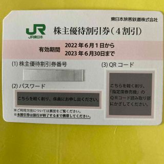 ジェイアール(JR)のJR東日本株主優待割引券  1枚(その他)