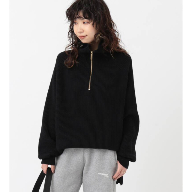 アパルトモンドゥーズィエムクラス Half Zip Sweater ハーフジップ