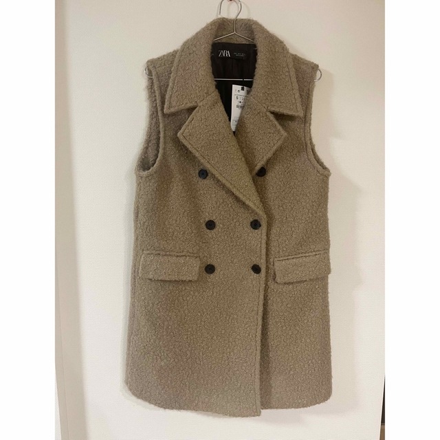 ZARA - 【新品・未使用】ZARA ブークレーロングベストの通販 by ベル's
